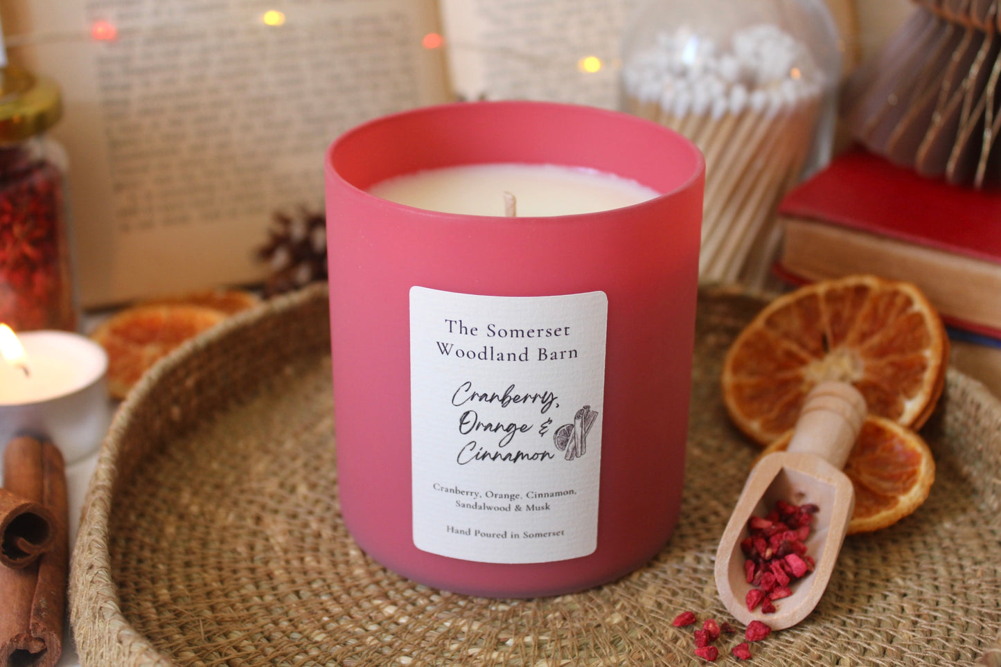 Cranberry, Orange & Cinnamon Pastel Candle
