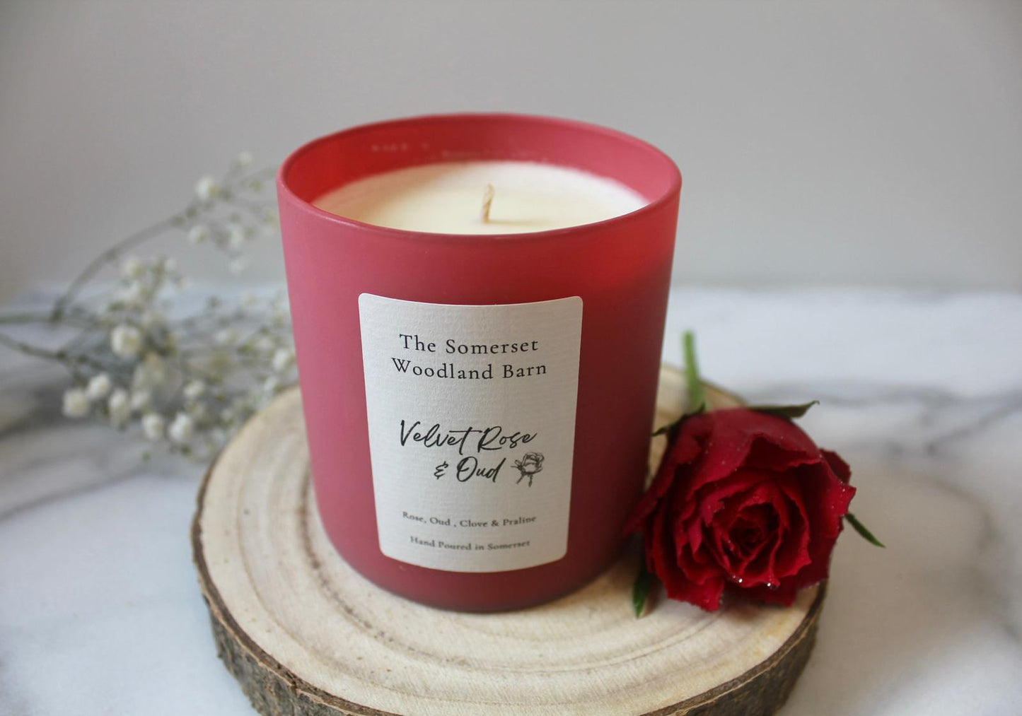 Velvet Rose & Oud Pastel Candle
