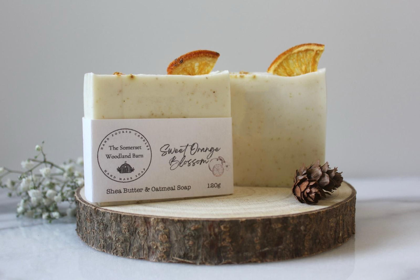 Sweet Orange Blossom Shea & Oatmeal Soap Bar