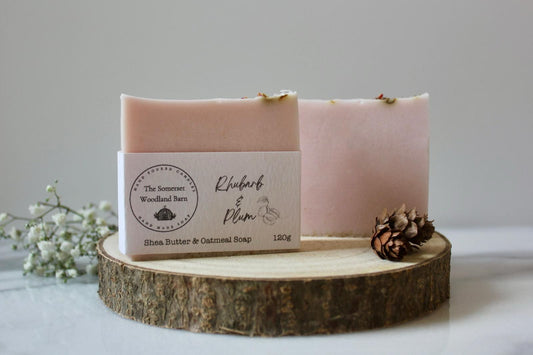 Rhubarb & Plum Shea and Oatmeal Soap Bar