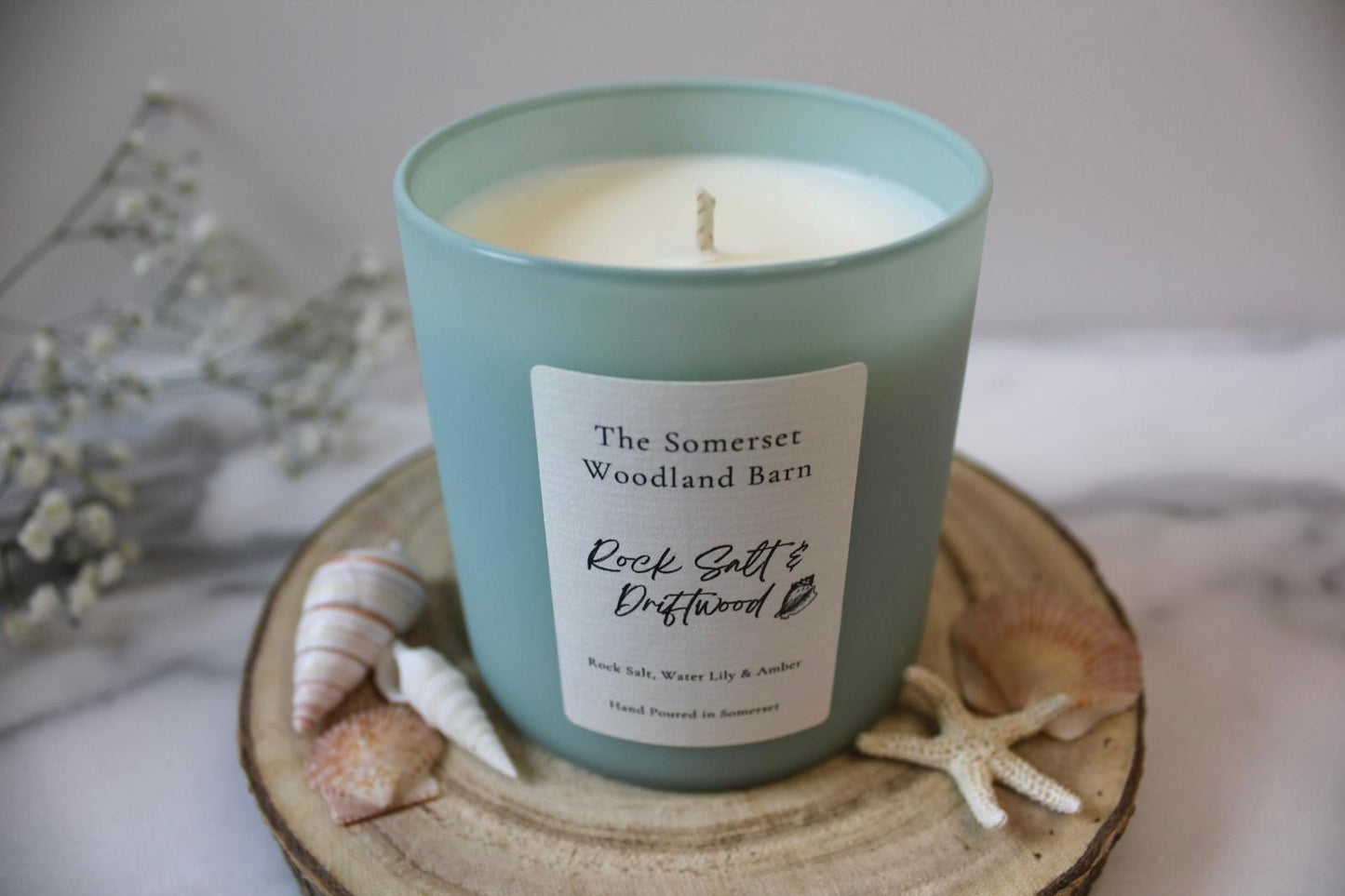 Rock Salt & Driftwood Pastel Candle