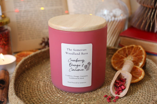 Cranberry, Orange & Cinnamon Pastel Candle