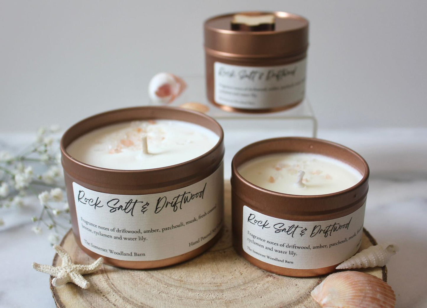 Rock Salt & Driftwood Candle