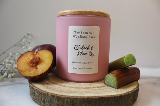 Rhubarb & Plum Pastel Candle