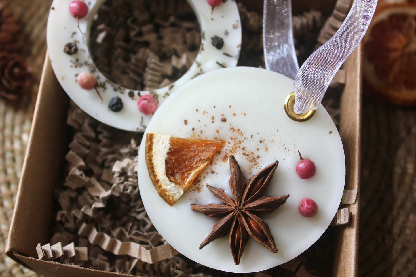 Festive Wreath Wax Hanger